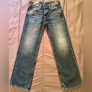 Abercrombie & Fitch Kids Jeans size 12 Unisex Medium Wash Light Distressing GUC